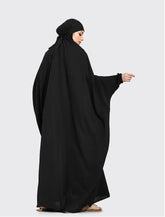 Womens Black 1 Piece Jilbab for Umrah Hajj Casualwear